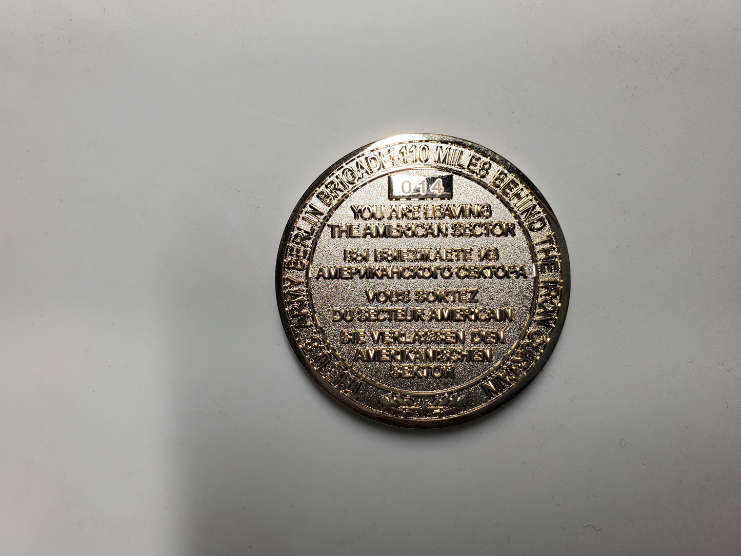 Berlin Brigade Challenge Coins