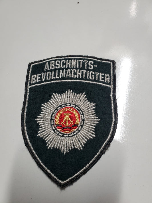East German Police Patch