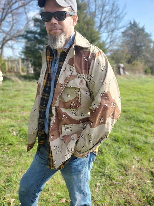 US Army Six Color Desert Camo Pattern BDU Jacket